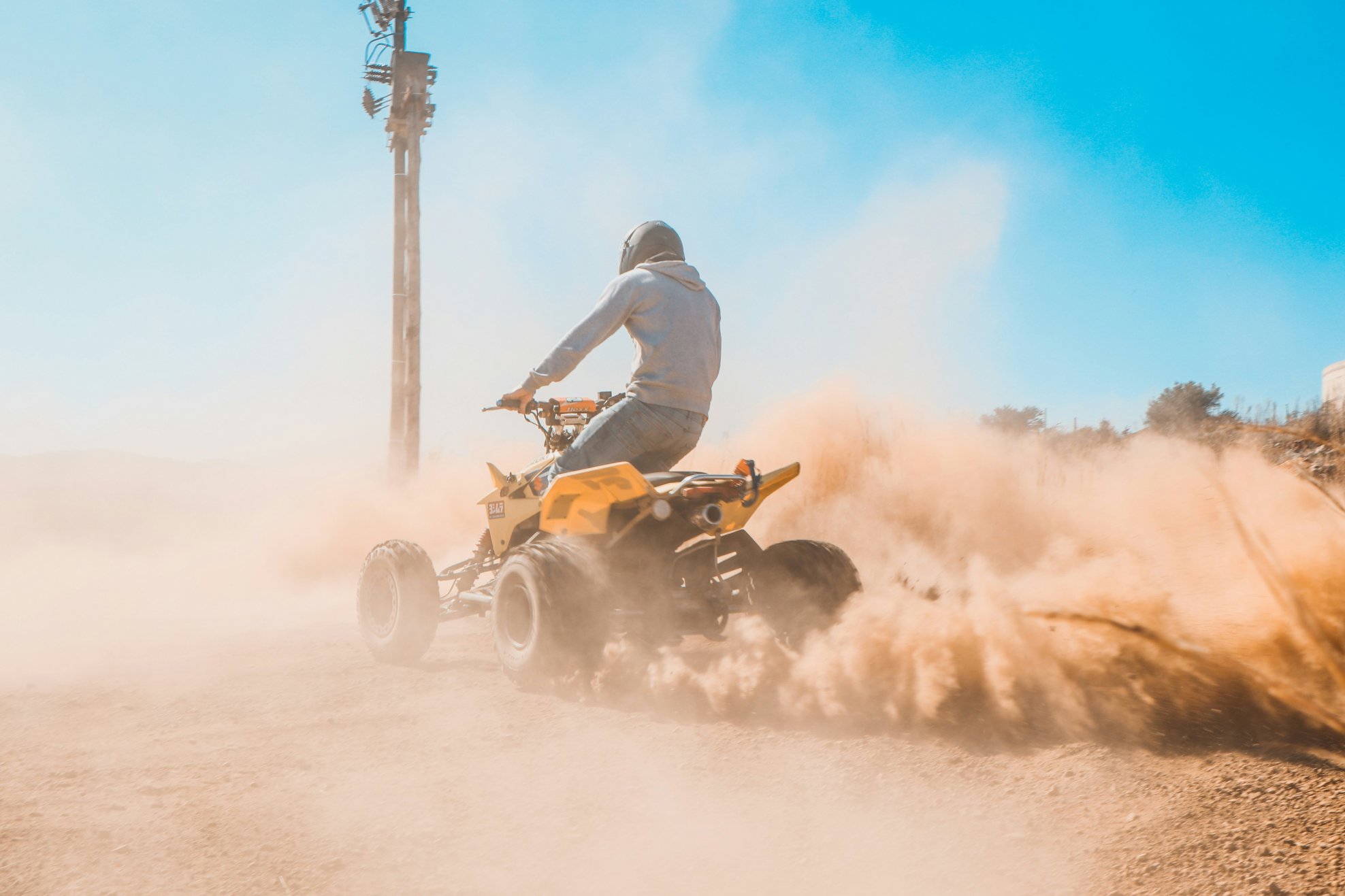 ATV dust cloud